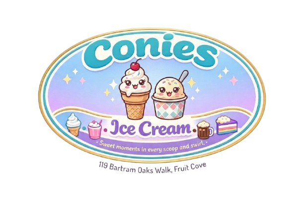 Conies Ice Cream Fruitcove Logo
